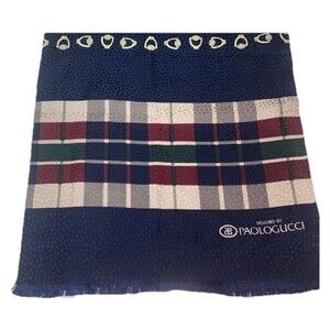 Paola Gucci PAOLO GUCCI 100% silk Vintage Sam Whan Scarf 11”x 58”